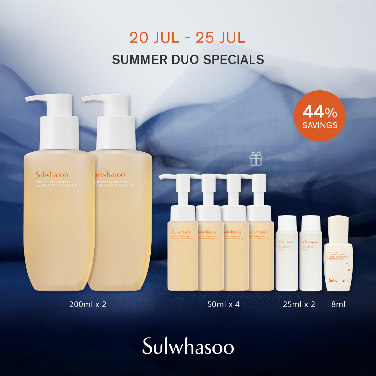 Gentle Cleansing Foam Duo Set