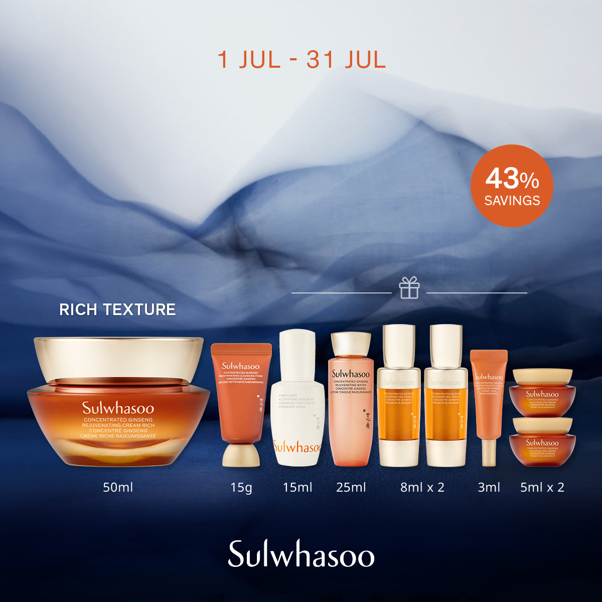 Concentrated Ginseng Rejuvenating Cream Rich 50ml