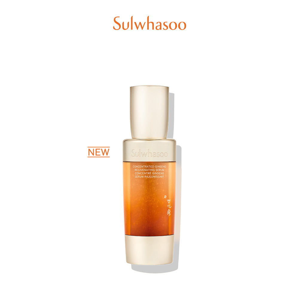 Sulwhasoo Concentrated Ginseng Rejuvenating Serum 50ml, a powerful ginseng-infused serum designed to revitalize, firm, and enhance skin radiance.